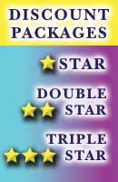 Take multiple lesson including art, music, sport and save.  Discounted rates include the Allstarlesson.com star, double star and triple star lesson packages